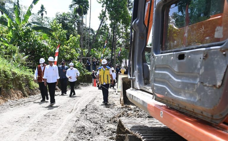 Foto Tinjau Infrastuktur Niar Utara RI 1 dan Gubsu 6