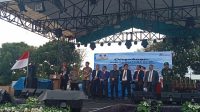 HUT Kabupaten Toba Ke-25 tahun 2024 yang digelar di lapangan Sisingamangaraja Balige, Sabtu (9/3/24).