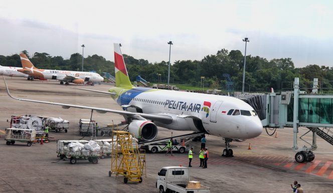 
					Pelita Air tujuan Medan - Jakarta di Terminal Keberangkatan Domestik Bandara Internasional Kualanamu, Kabupaten Deliserdang, Senin (16/12/ 2024). (Dok. Diskominfo Sumut)